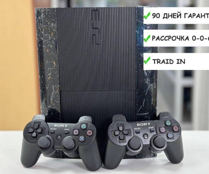 PlayStation 3 Super Slim 500Gb + 2 геймпада