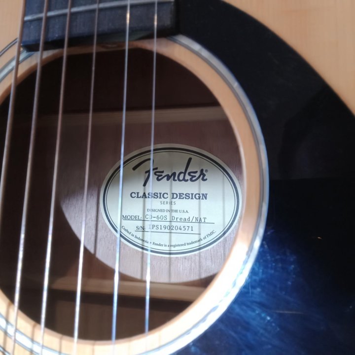 Акустическая Гитара Fender c 60s Natural