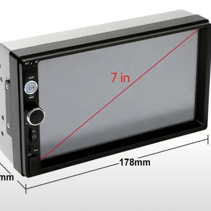 2din usb aux сенсорная магнитола в автомобиль