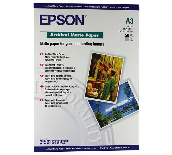 фотобумага Epson Archival Matte A4 50 листов