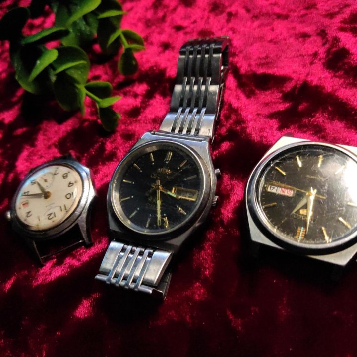 Часы Чайка, Orient, Seiko с автоподзаводом