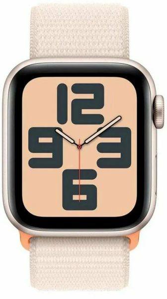 Часы Apple Watch SE GPS 44mm 2023 (Gen 2) Starlight Aluminium Case/Starlight Sport Loop (MRE63)