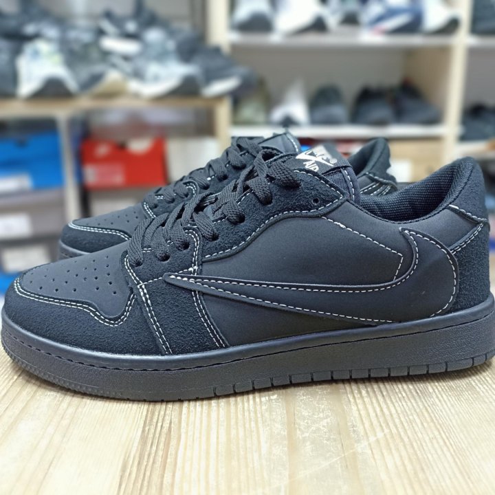 Кроссовки Nike air jordan 1 low travis scott black