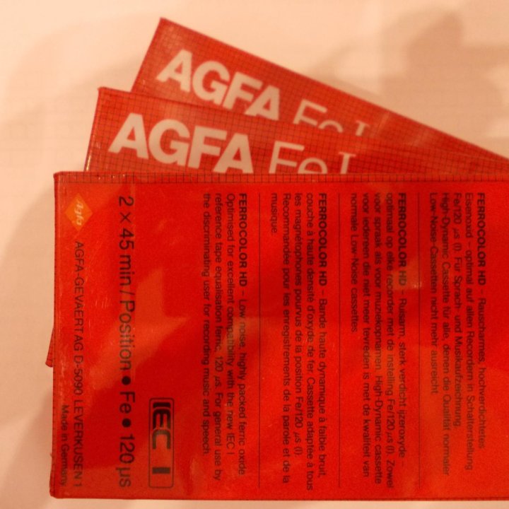 Agfa С-90 аудио кассеты новые