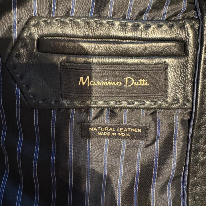 Massimo Dutti. Женская кожаная куртка