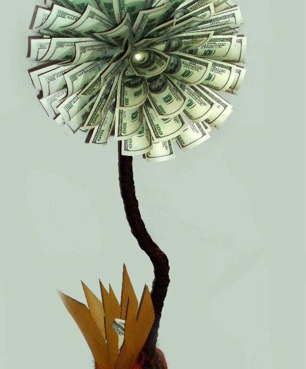 Дерево из денег