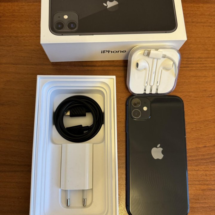 Смартфон Apple iPhone 11 64Gb Чёрный