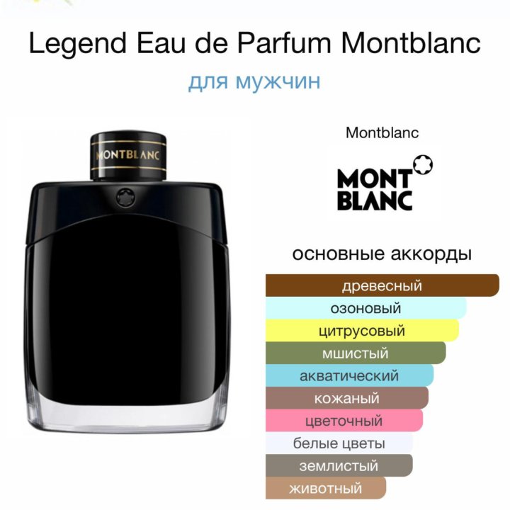 Мужские духи Legend Montblanc 100 мл. Оригинал