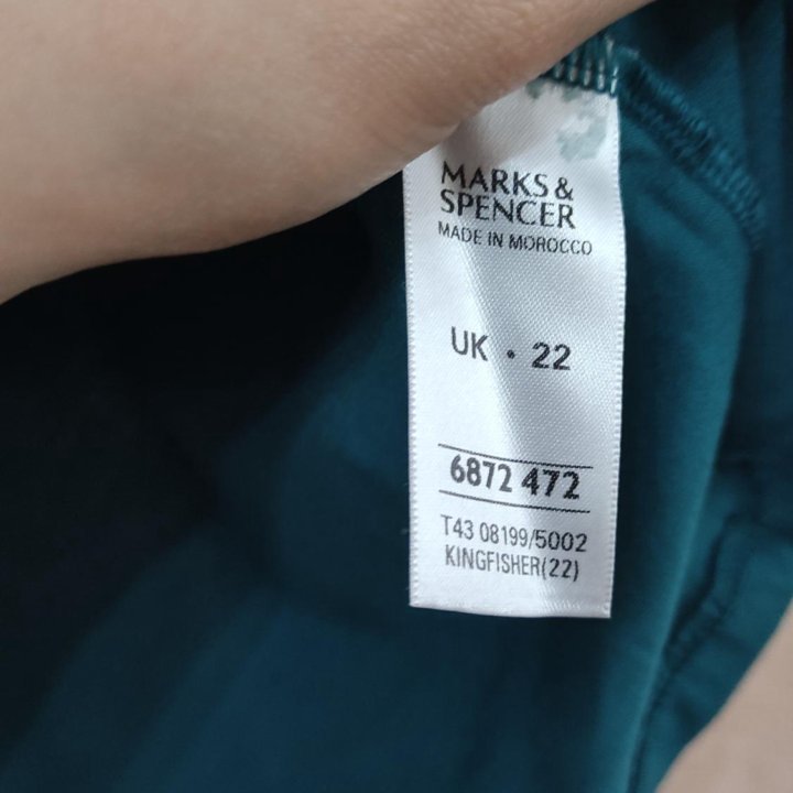 Лонгслив Marks&Spenser бирюзовый