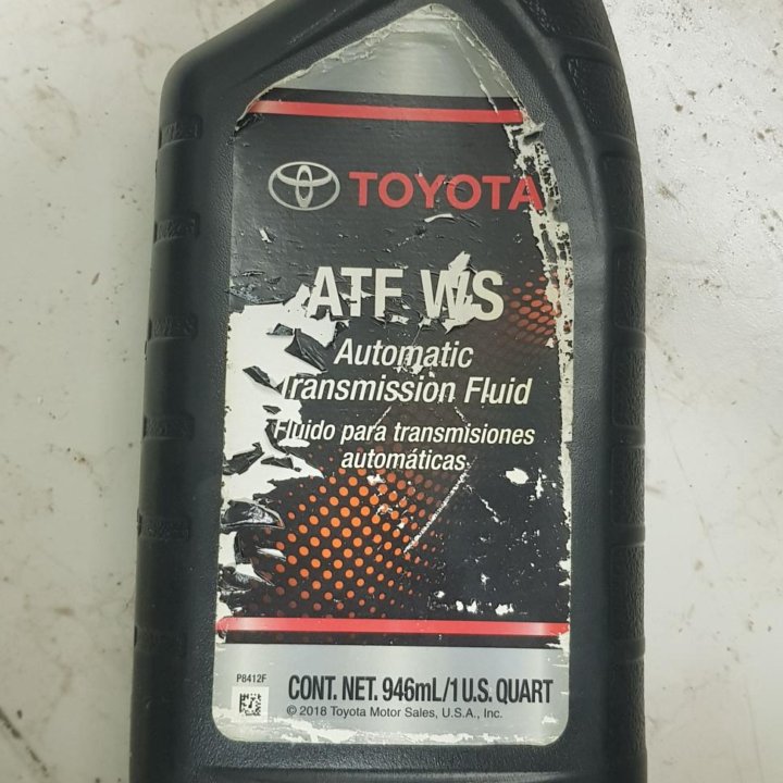 Масло трансмиссионное toyota atf ws