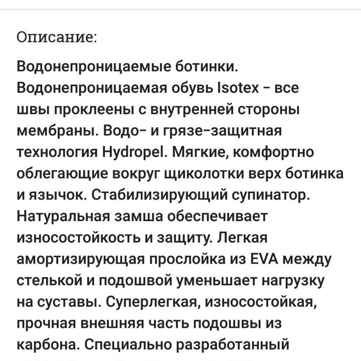 Ботинки демисезонные