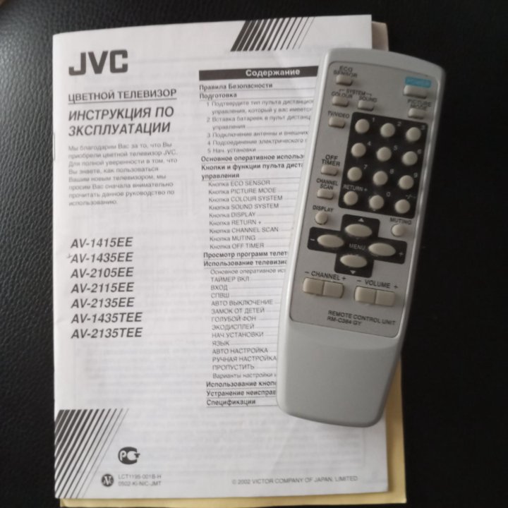 Цветной телевизор JVC