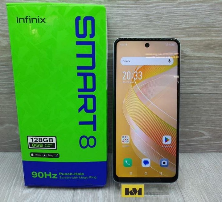 Смартфон Infinix SMART 8 4/128gb белый