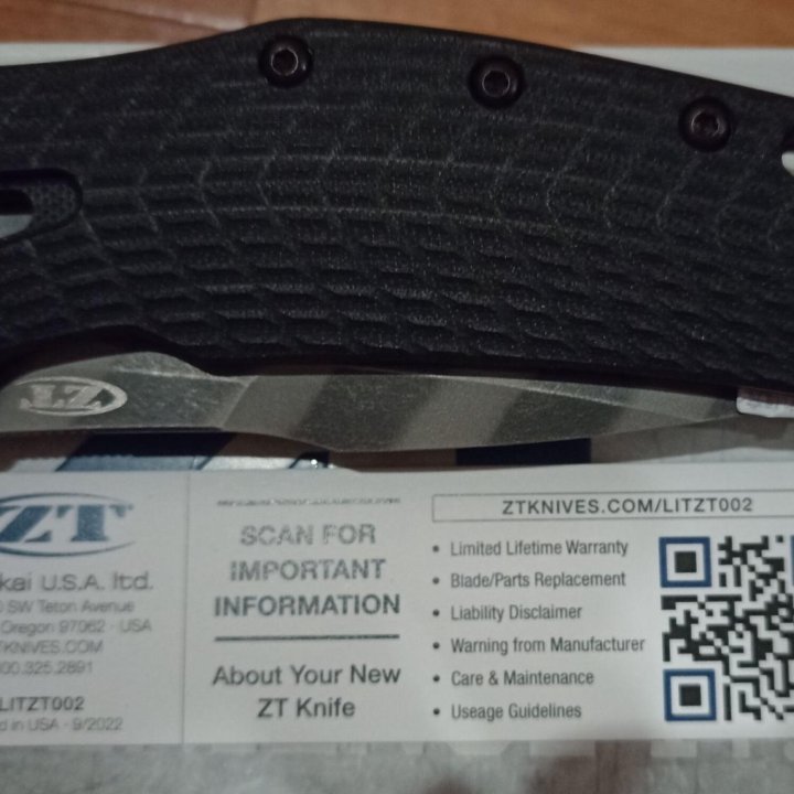 Zero Tolerance 0308BLKTS новый