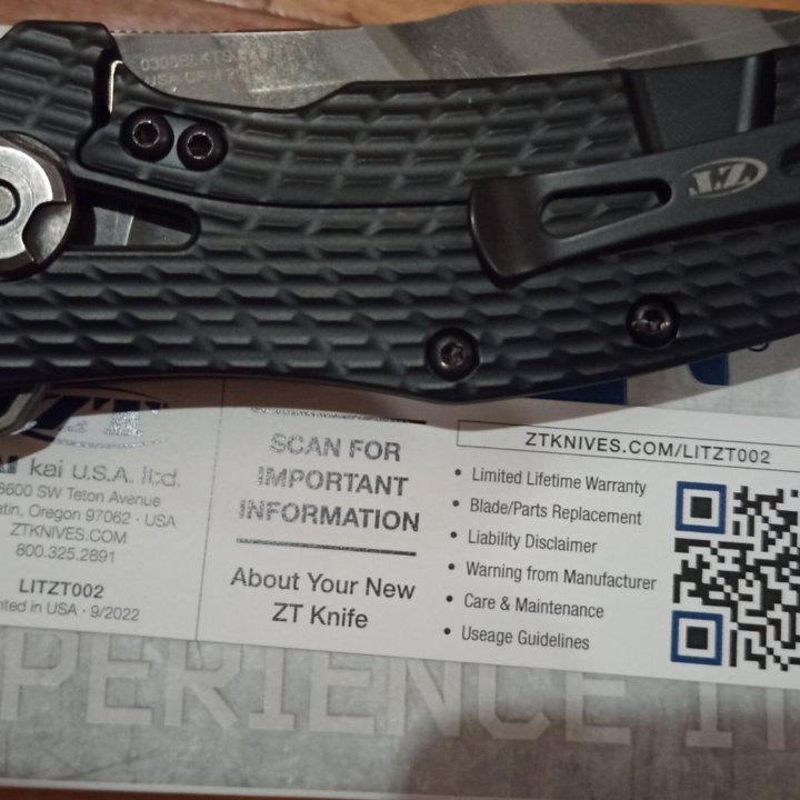 Zero Tolerance 0308BLKTS новый