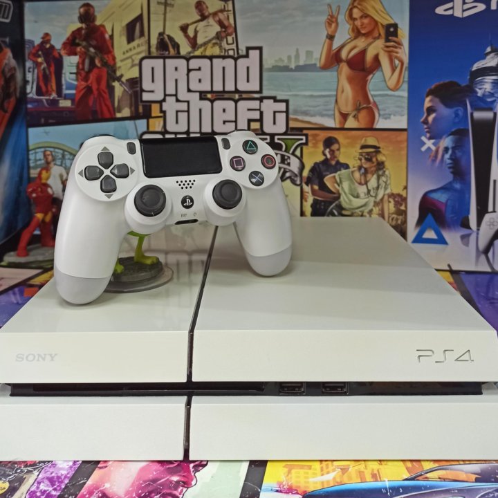 Sony Playstation 4 Ps4 White 500gb 1108a