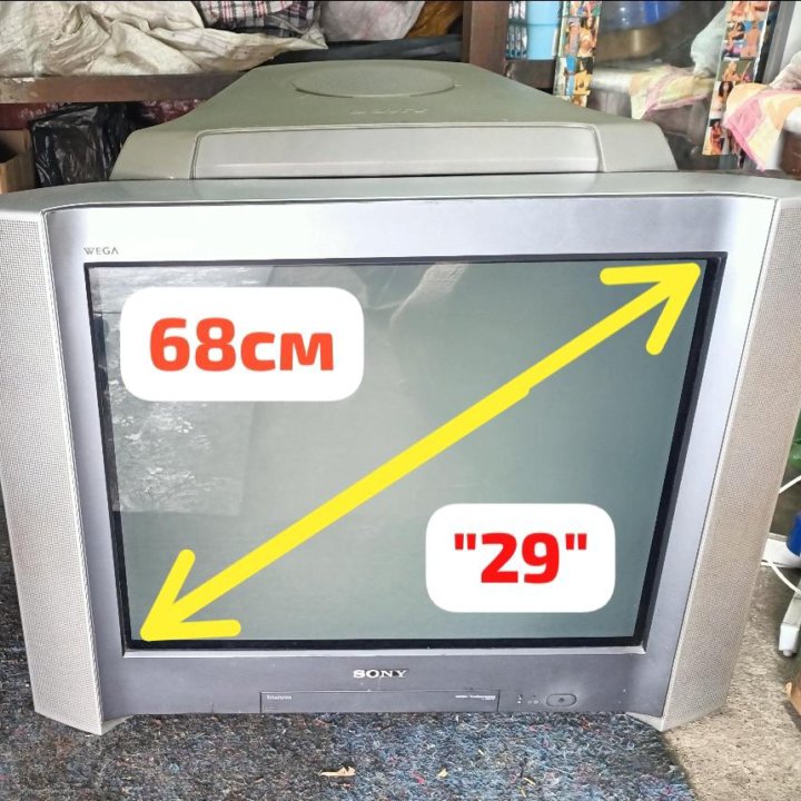 Soni trinitron KV-SR292M99K + ТВ-приставка.