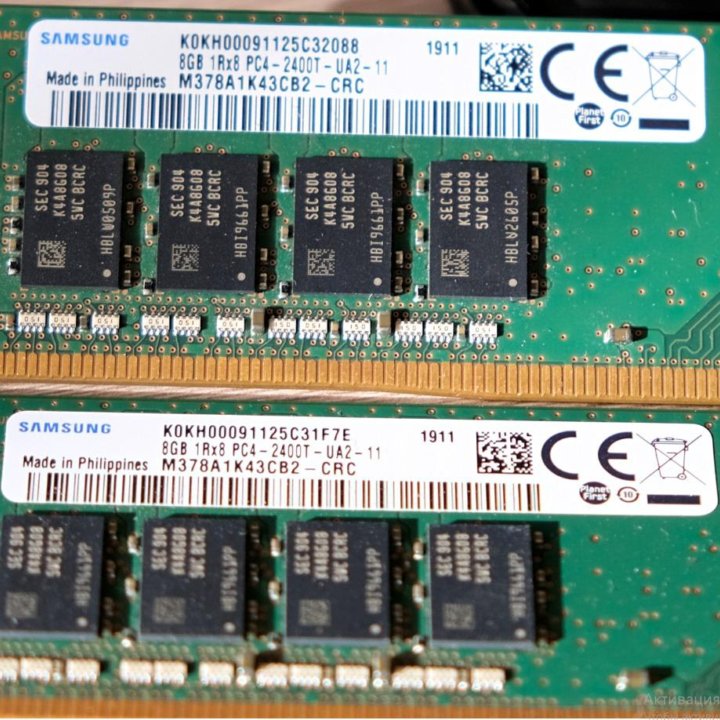 Модуль памяти Samsung 8GB/DDR4/2400 M378A1K43CB2