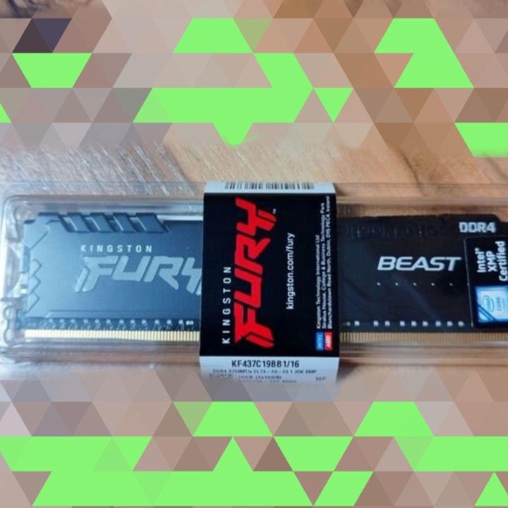 Оперативная память ddr4 16gb 3733 Fury