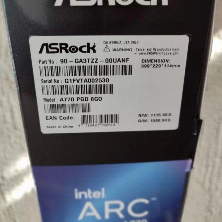 ASRock Intel Arc A770 Phantom Gaming OC