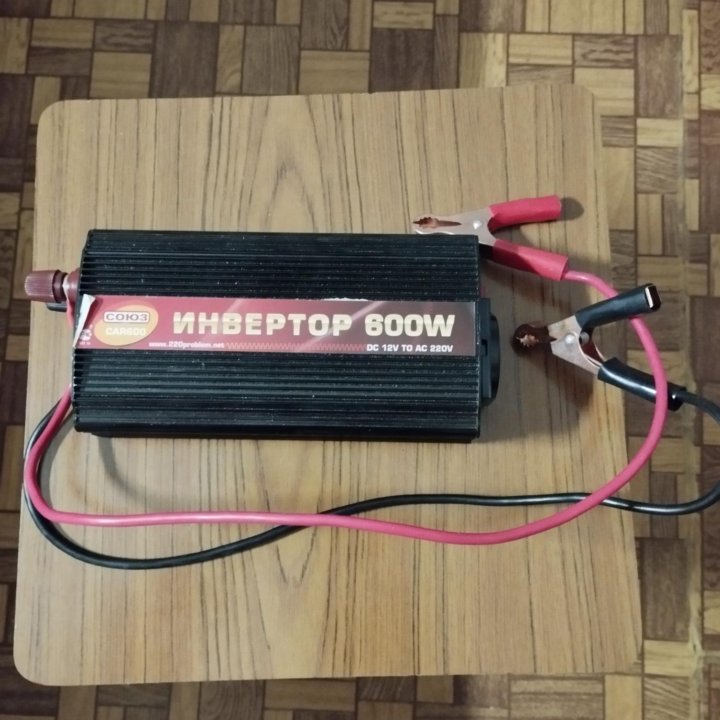 Инвертор с 12v на 220v, 600w