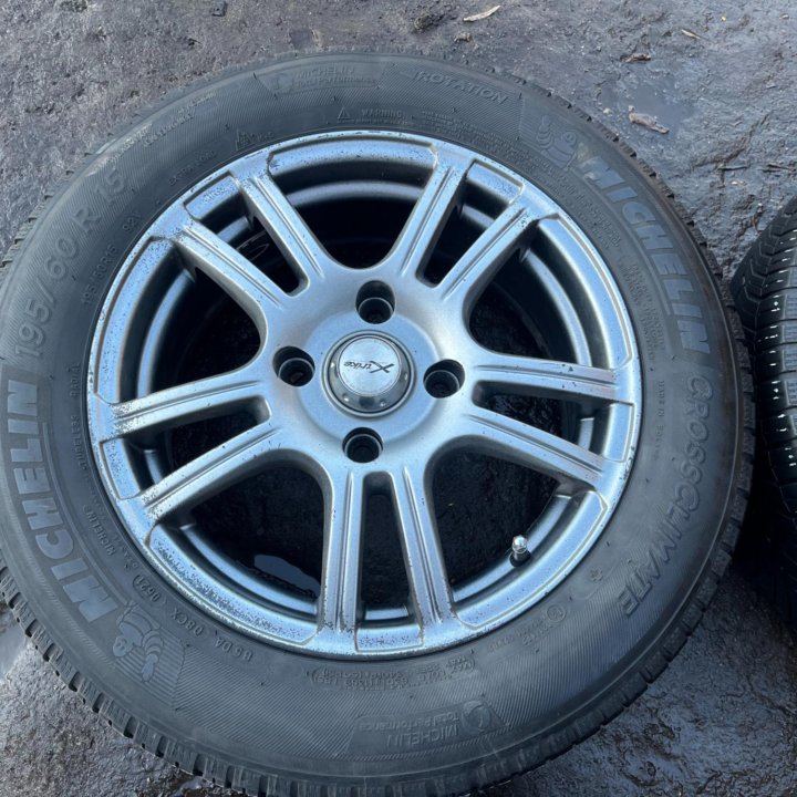 Литые Диски R15 X'trike 4x114.3 Michelin 195/60