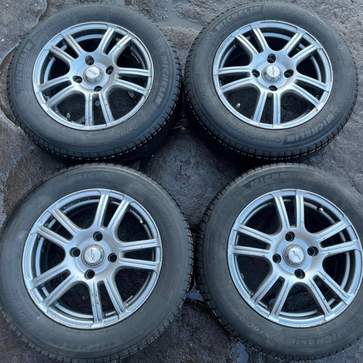 Литые Диски R15 X'trike 4x114.3 Michelin 195/60