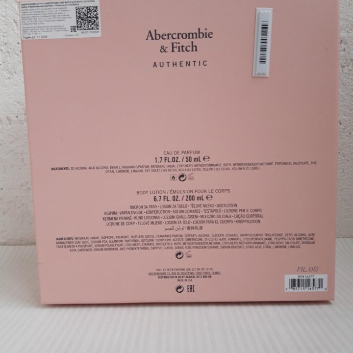 Abercrombie Fitch Парфюмерный набор 50ml+200ml