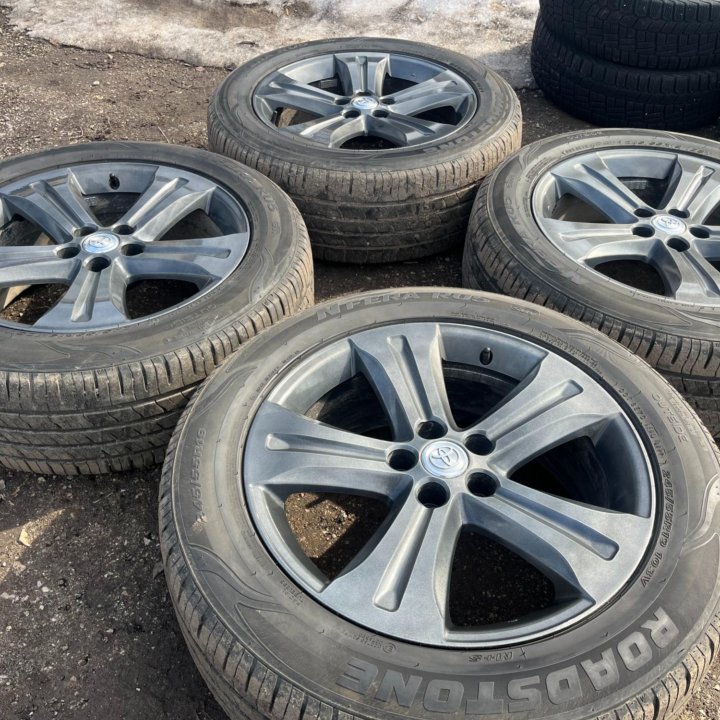 Лето Roadstone 245/55 R15 Диски для Toyota 5x114.3