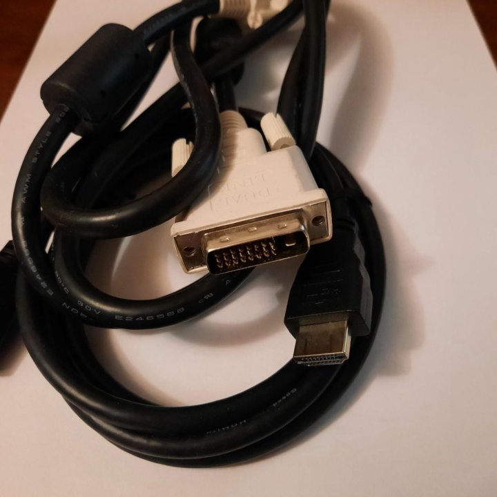 Кабель монитора DVI-D, HDMI 1,8м