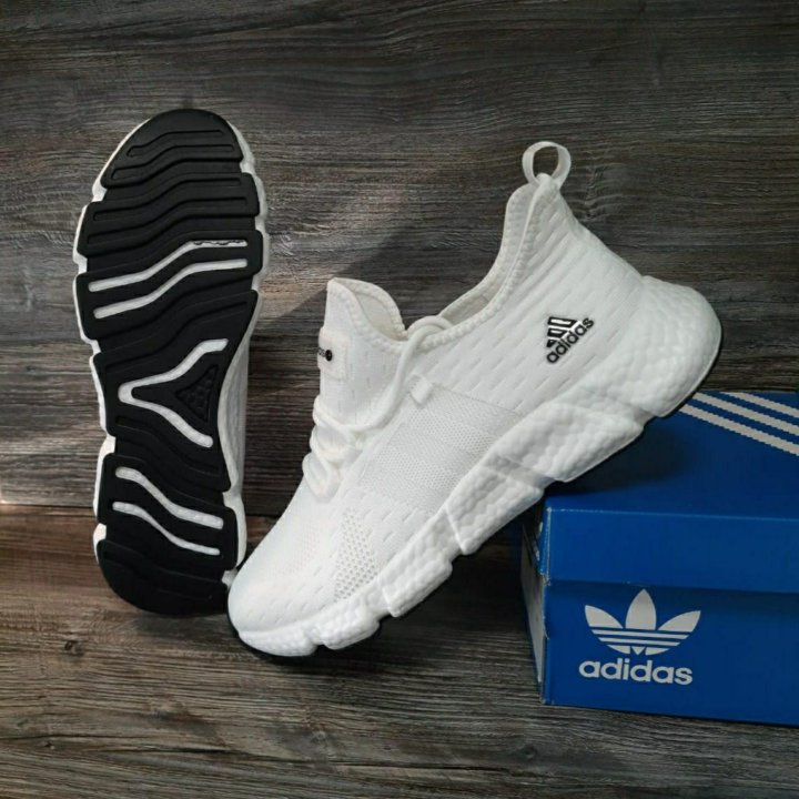 Кроссовки мужские Adidas лето артикул 905 белые