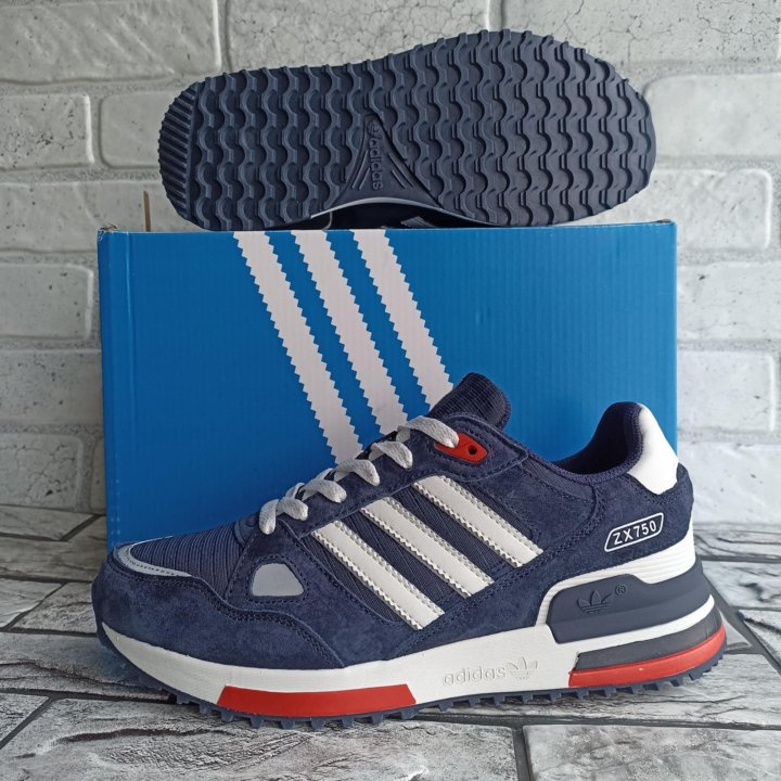 Кроссовки Adidas zx 750 синие р3