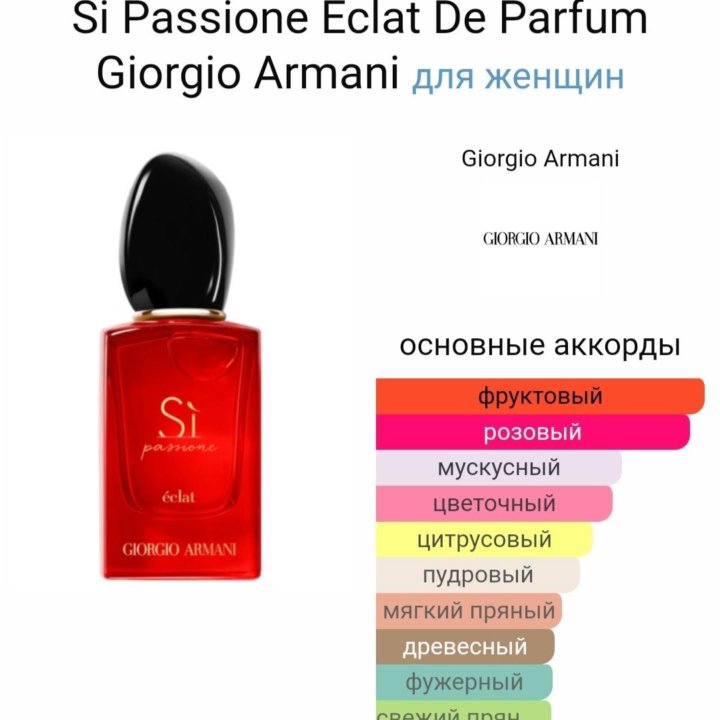 Giorgio Armani Si Passione Eclat De Parfum