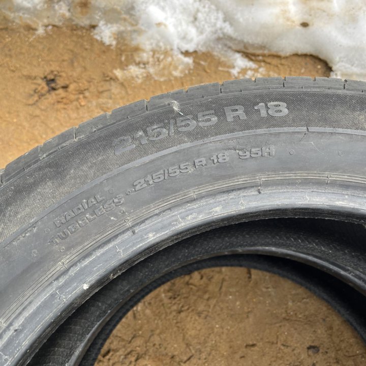 Шины лето 215/55 R18 2 шт.