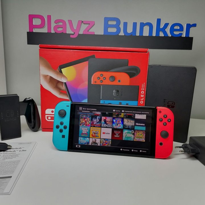 Nintendo Switch Oled 320gb+999игр