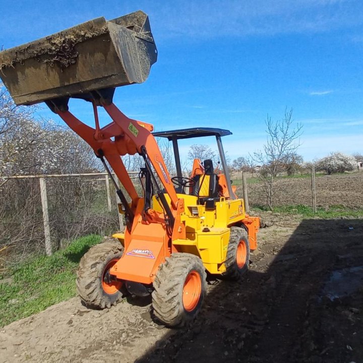 Komatsu wa-30 мини экскаватор погрузчик