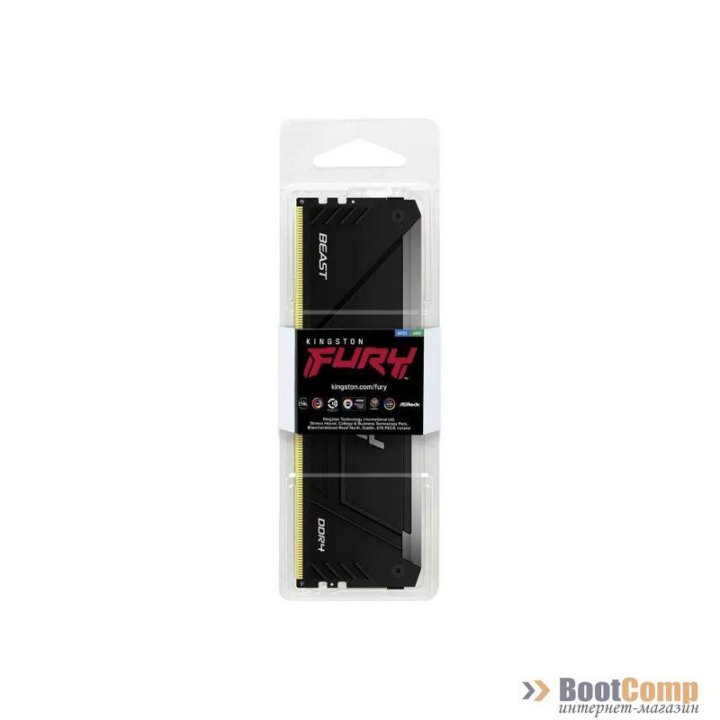 Оперативная память DDR4 8Gb 3200MHz Kingston FURY Beast Black RGB KF432C16BB2A/8