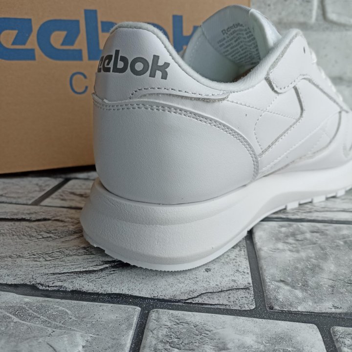 Кожаные кроссовки белые Reebok classic, р2ж