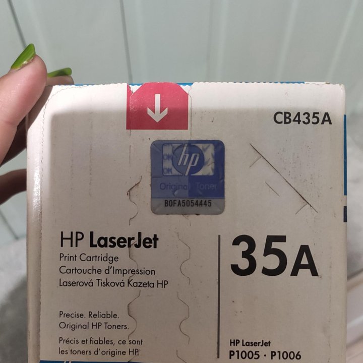 Катpидж НP 35А, чеpный cb435a. Новый .