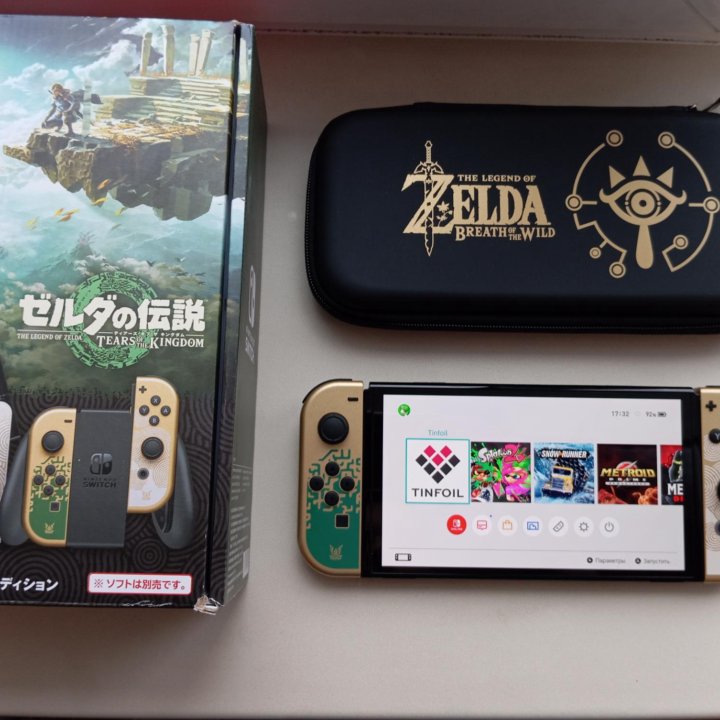 Nintendo Switch Oled Zelda 256Gb+игры