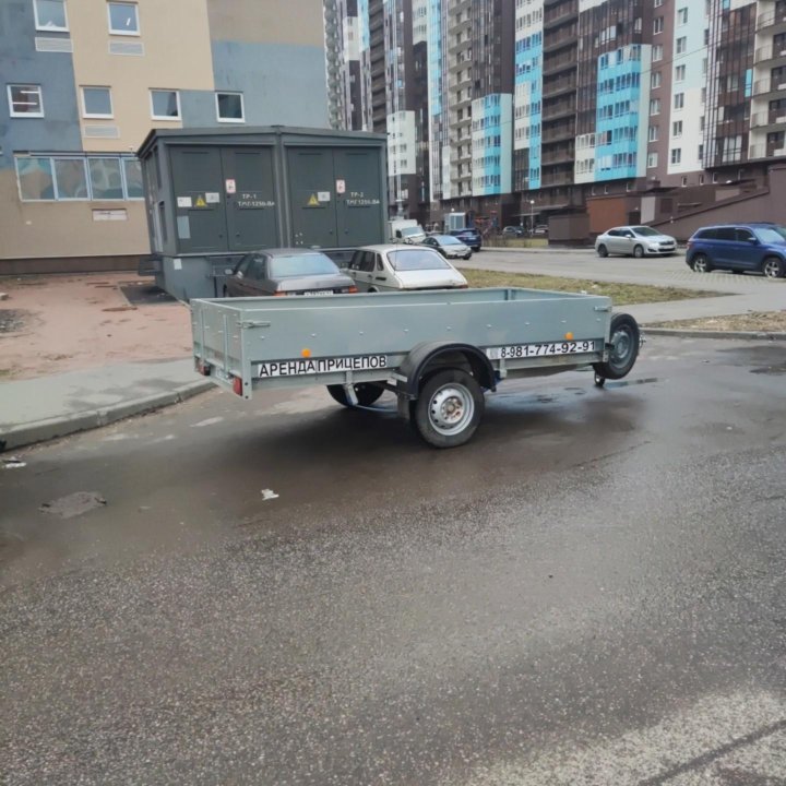 Аренда легкового прицепа. Прицеп бортовой в прокат