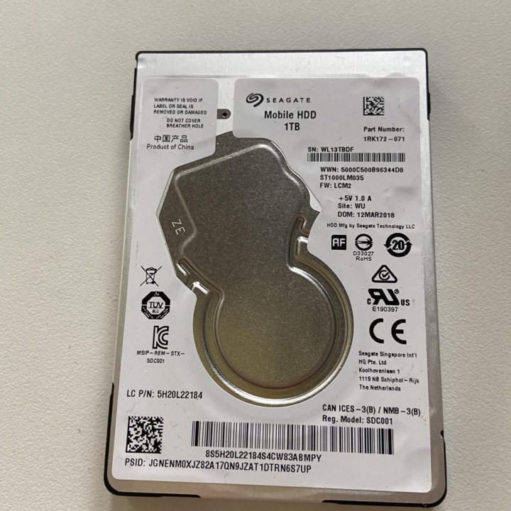 Жесткий диск Seagate Mobile HDD 1Tb