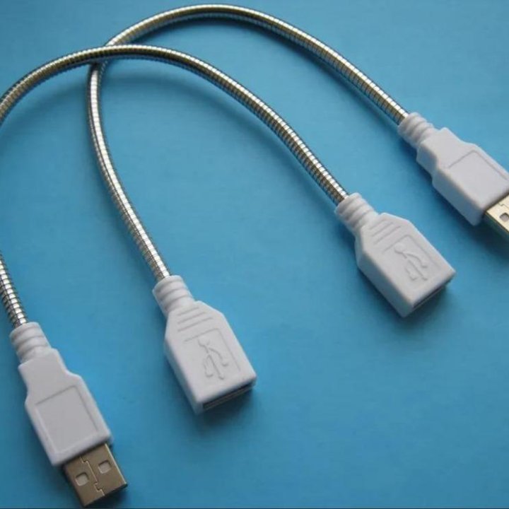 Гибкий металлический USB удлинитель