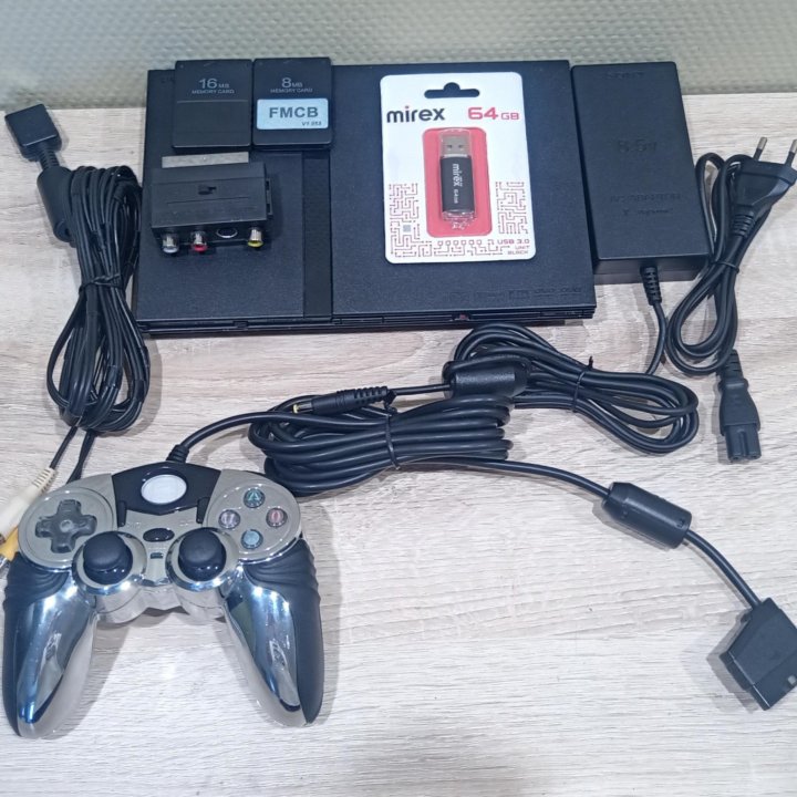 PS 2 Slim 64Гб 19Игр