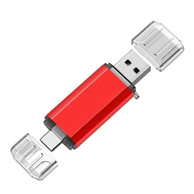 Флэшки USB2.0. KRY на 64Гб с переходником Tip C