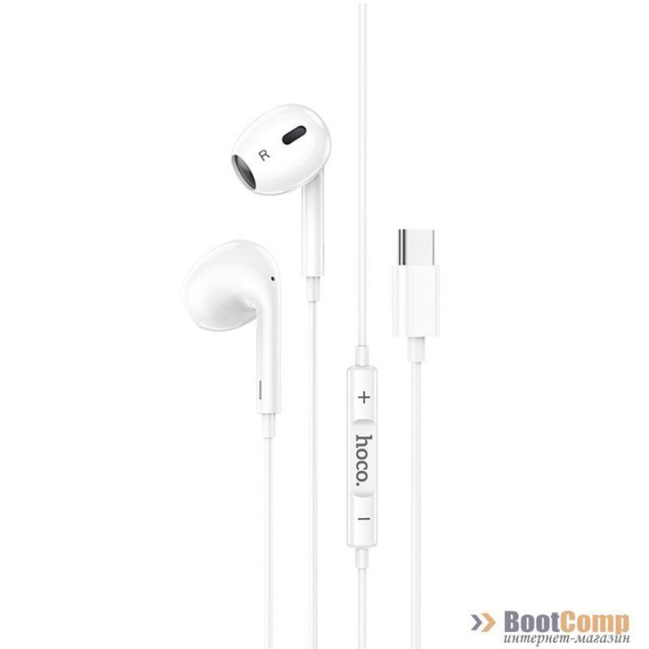 Гарнитура HOCO M1 Max crystal earphones for Type-C (белый)