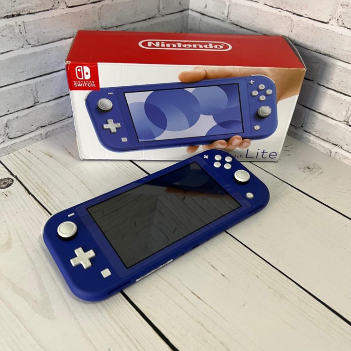 Новый Nintendo Switch Lite 32 Gb в синем цвете