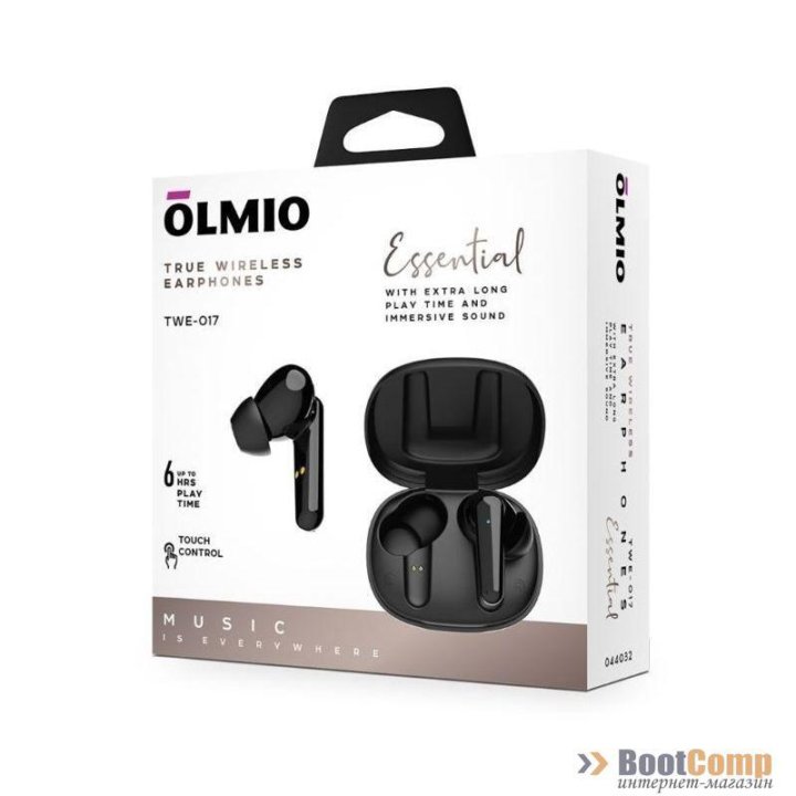 Гарнитура OLMIO TWE-17 True Wireless черные