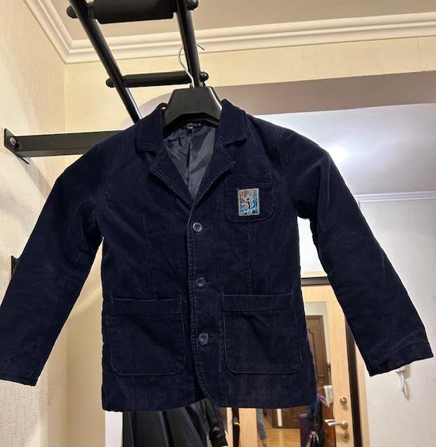 Вельветовый пиджак для мальчика р.128