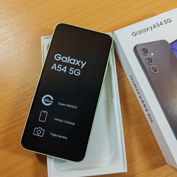 Samsung galaxy A54 8/256 Гб Салатовый цвет Реплика